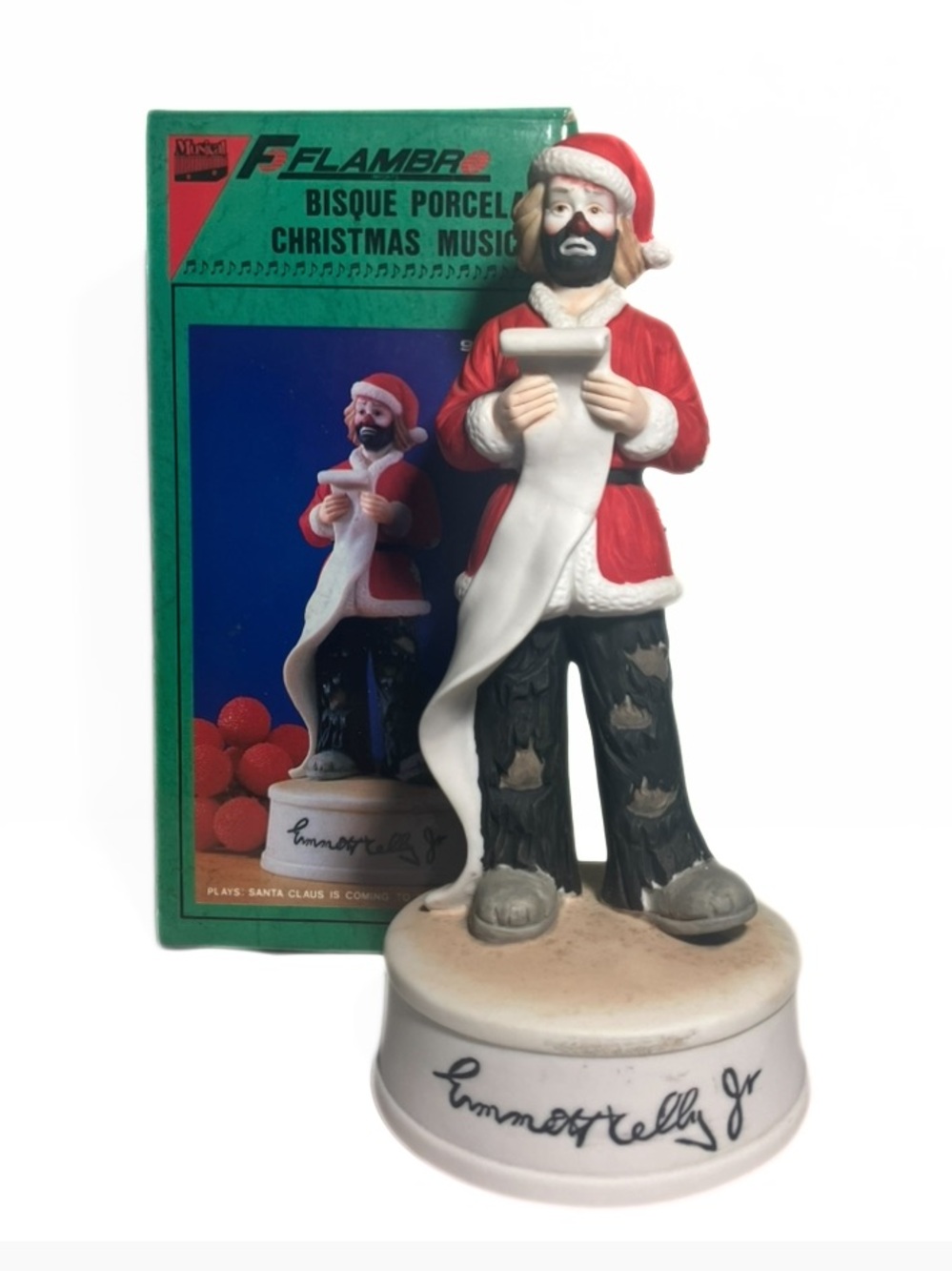 Emmett Kelly Jr. Christmas musical figurine | pre loved